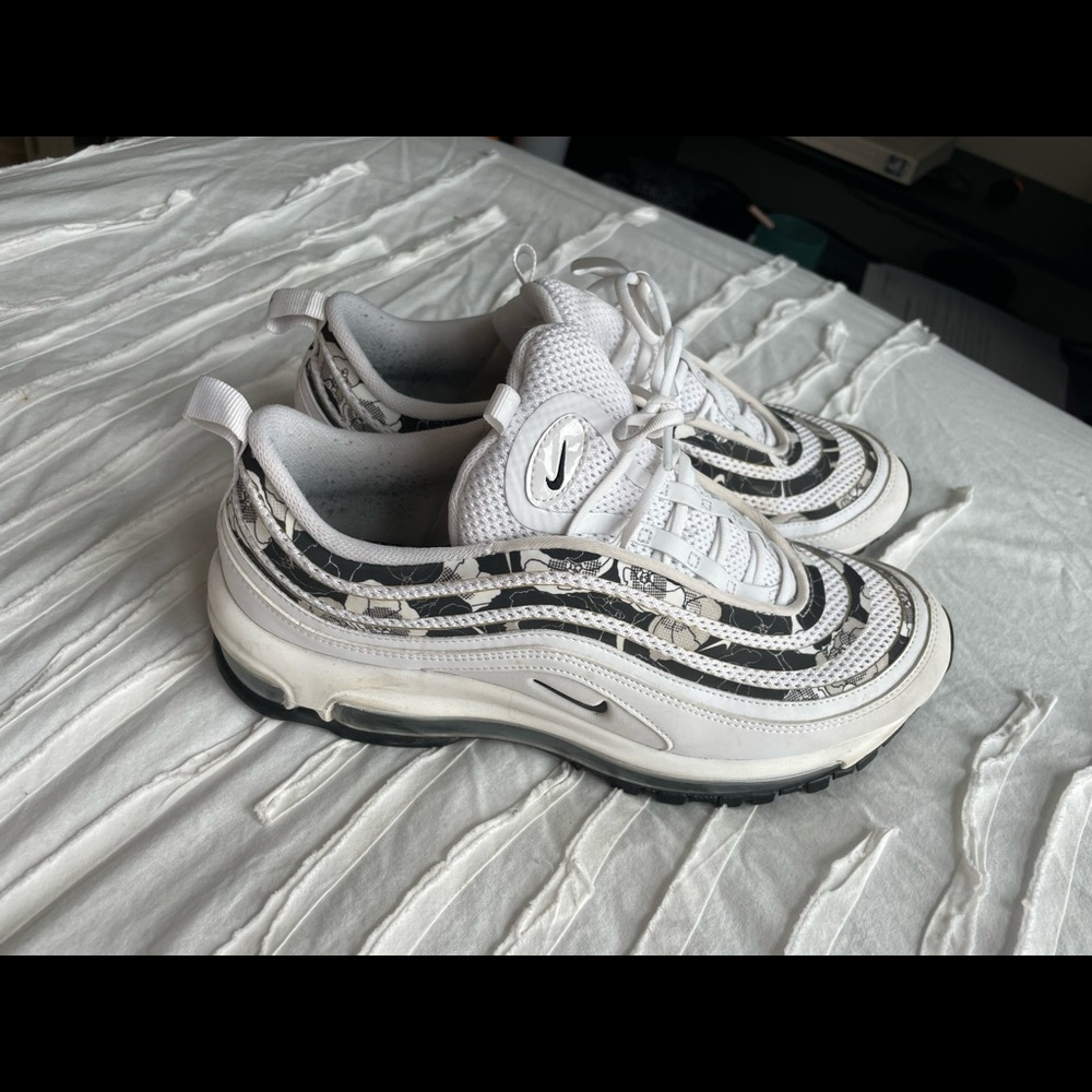 Womens Nike Air Max 97 SE ‘White Floral’ Sneakers